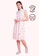 L'zzie pink LZZIE BRUSH STROKES DETACHABLE COLLAR CHEONGSAM DRESS - PINK 1243BAAE46DC46GS_1