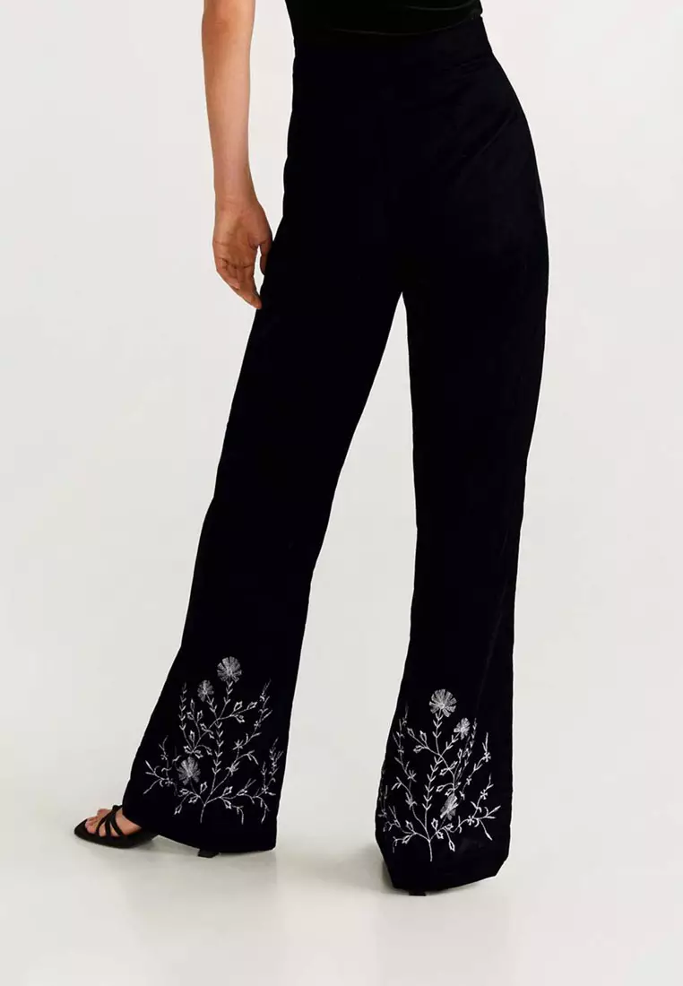 Buy Mango Straight Velvet Trousers 2024 Online