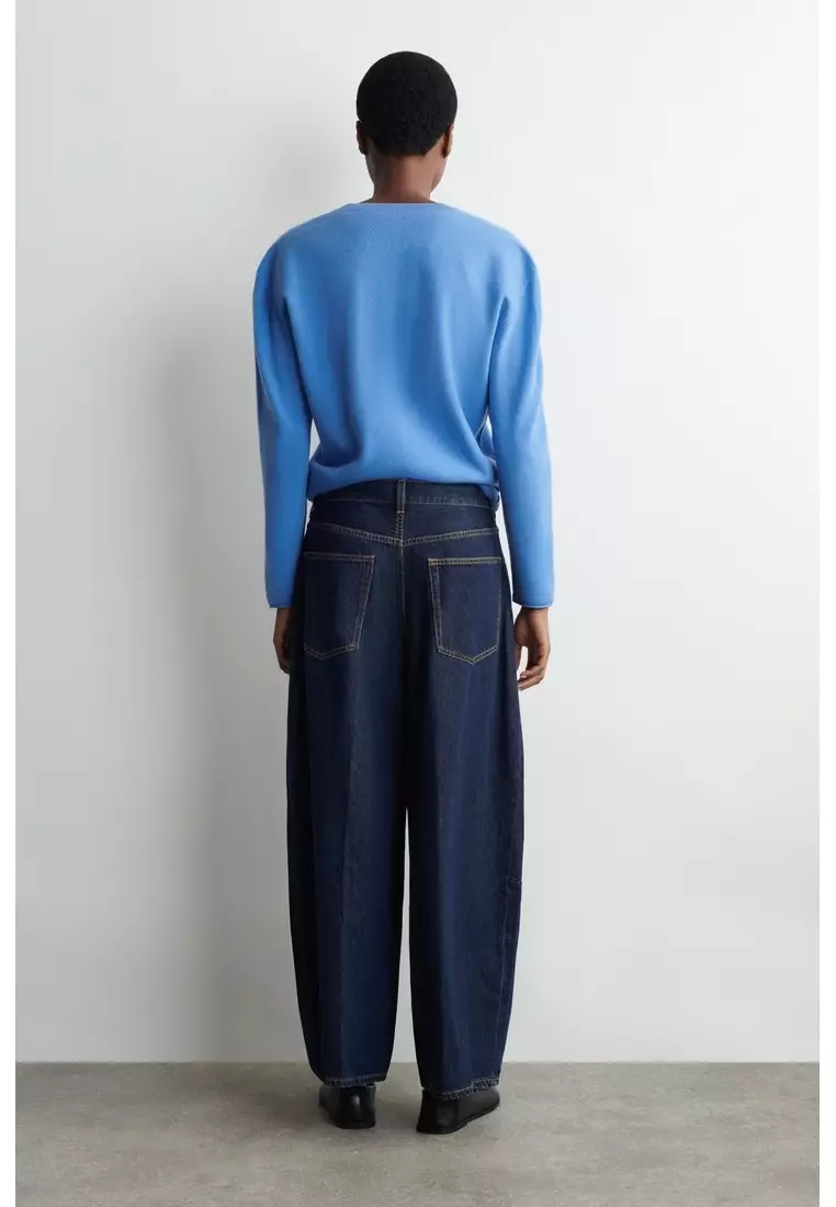 TWINE BARREL-LEG JEANS