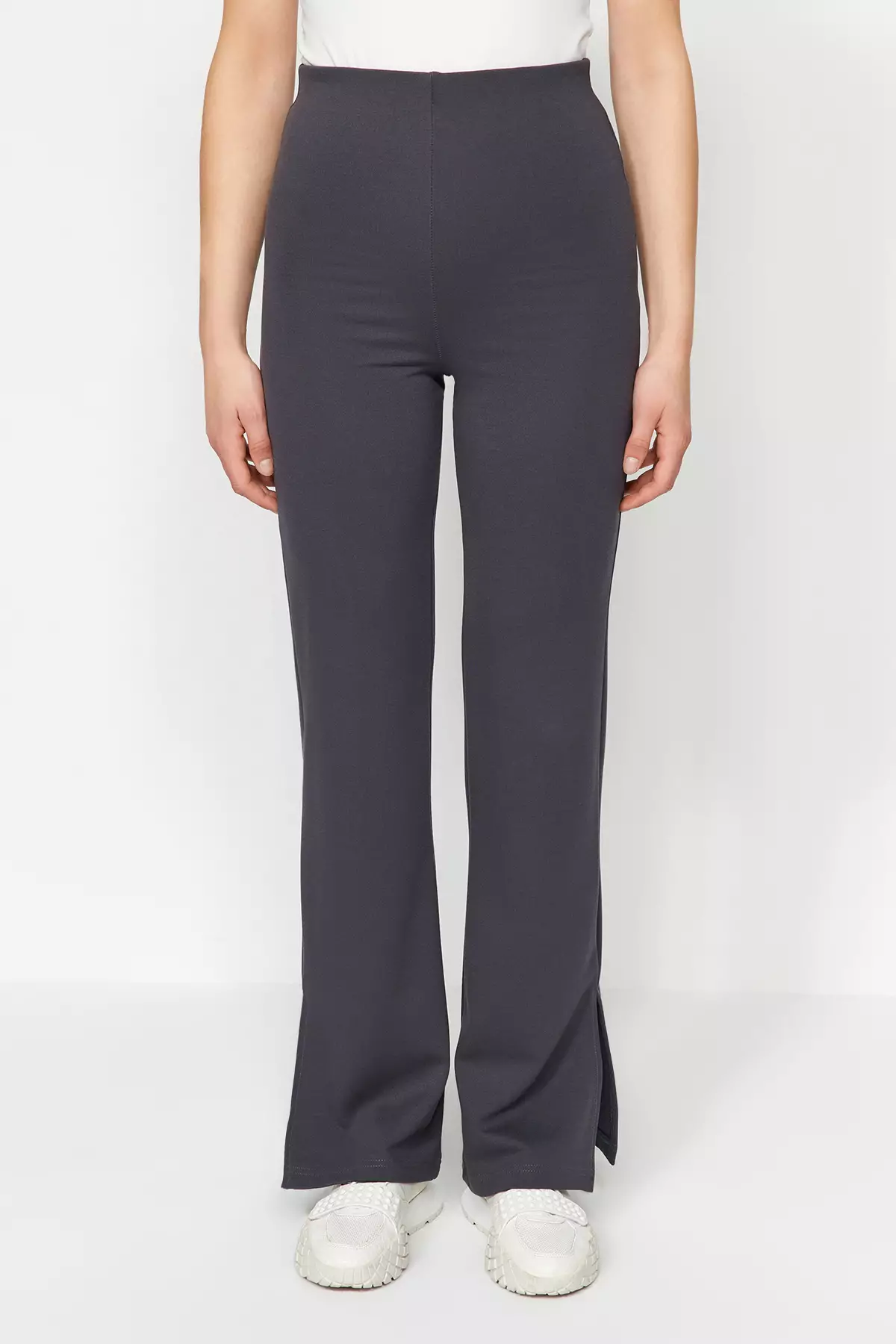 High Waist Flare Trousers