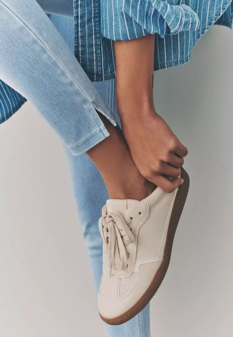 Cropped Denim Jersey Leggings