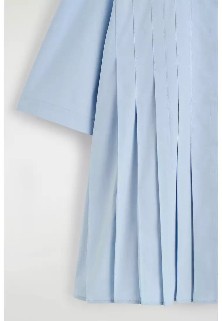 PLEATED COTTON SHIRT