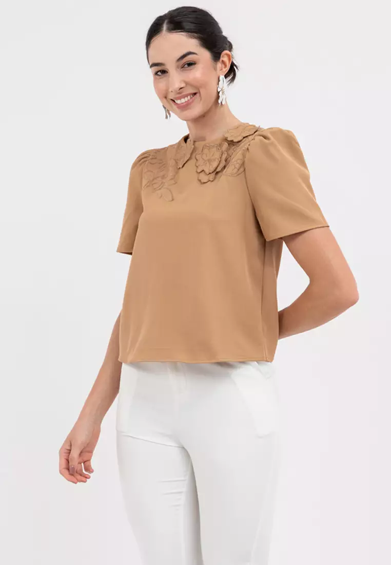 DAERIC Filipiniana 3D Floral Blouse