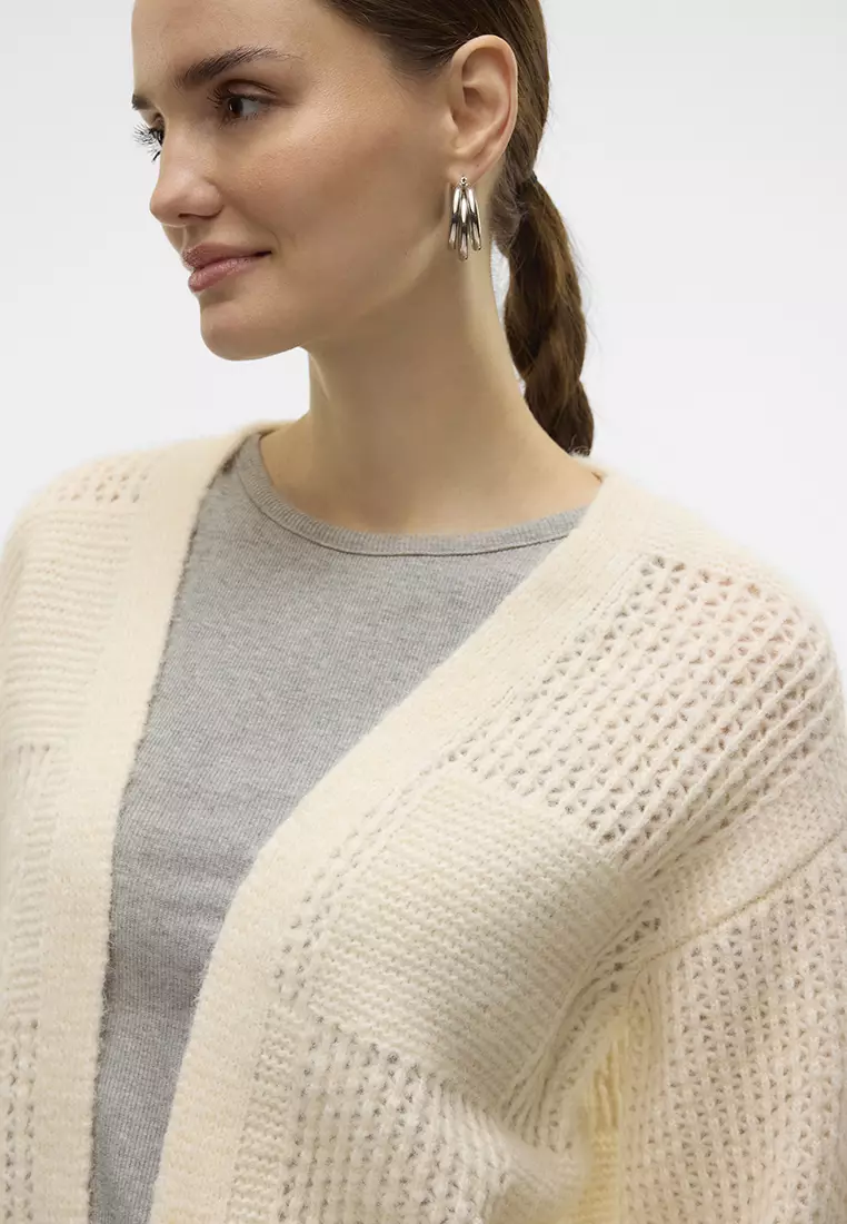 Moon Long Sleeves Open Cardigan