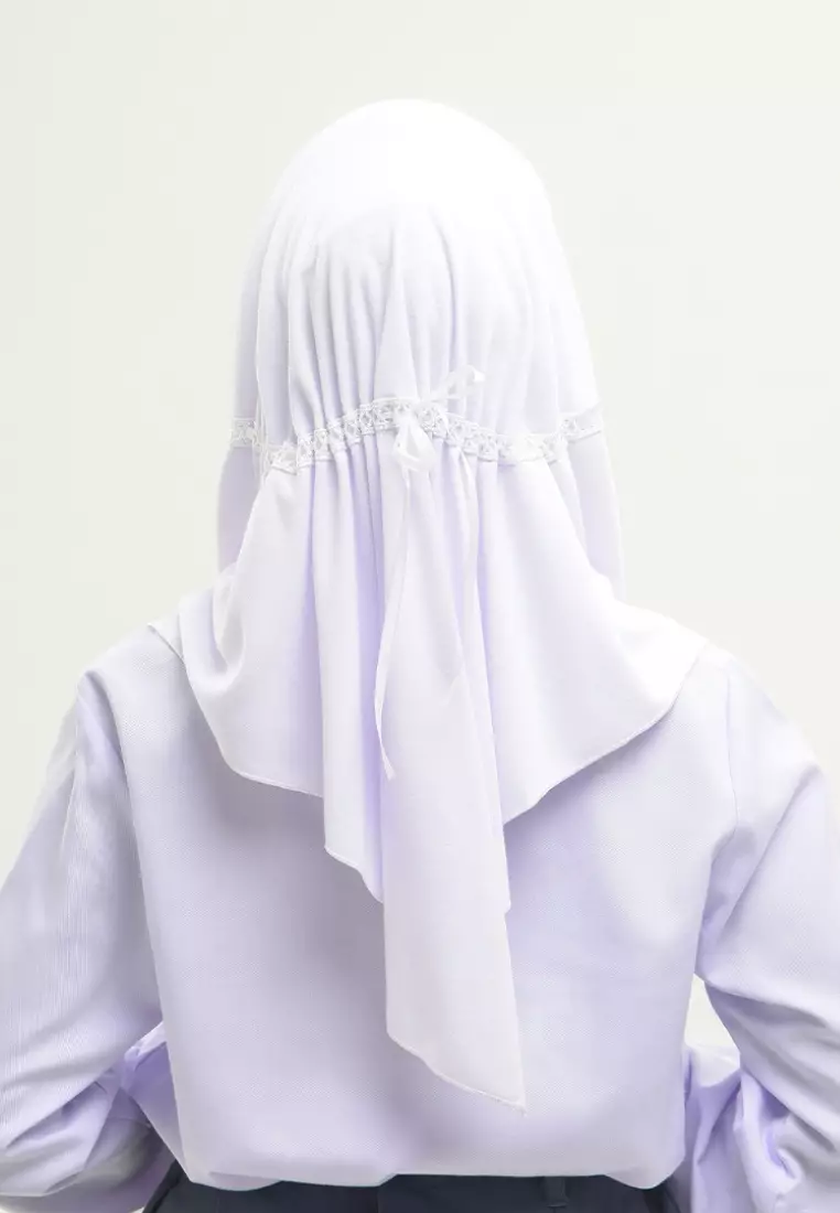 Rabbani - Kerudung Sekolah Instan Aero Exclusive Putih L