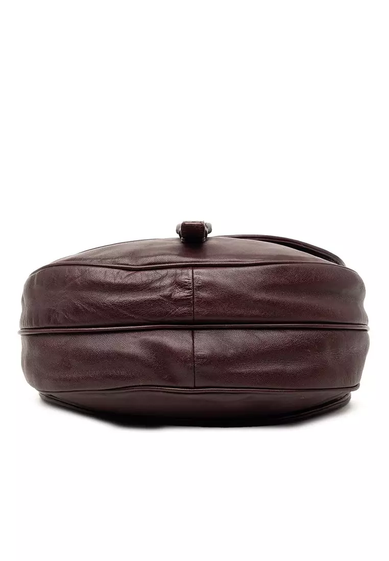 Pre-Loved Bottega Veneta Intrecciato Trimmed Leather Double Sided Flap Satchel
