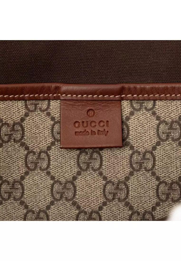 Pre-Loved Gucci Gg Supreme Web Tote