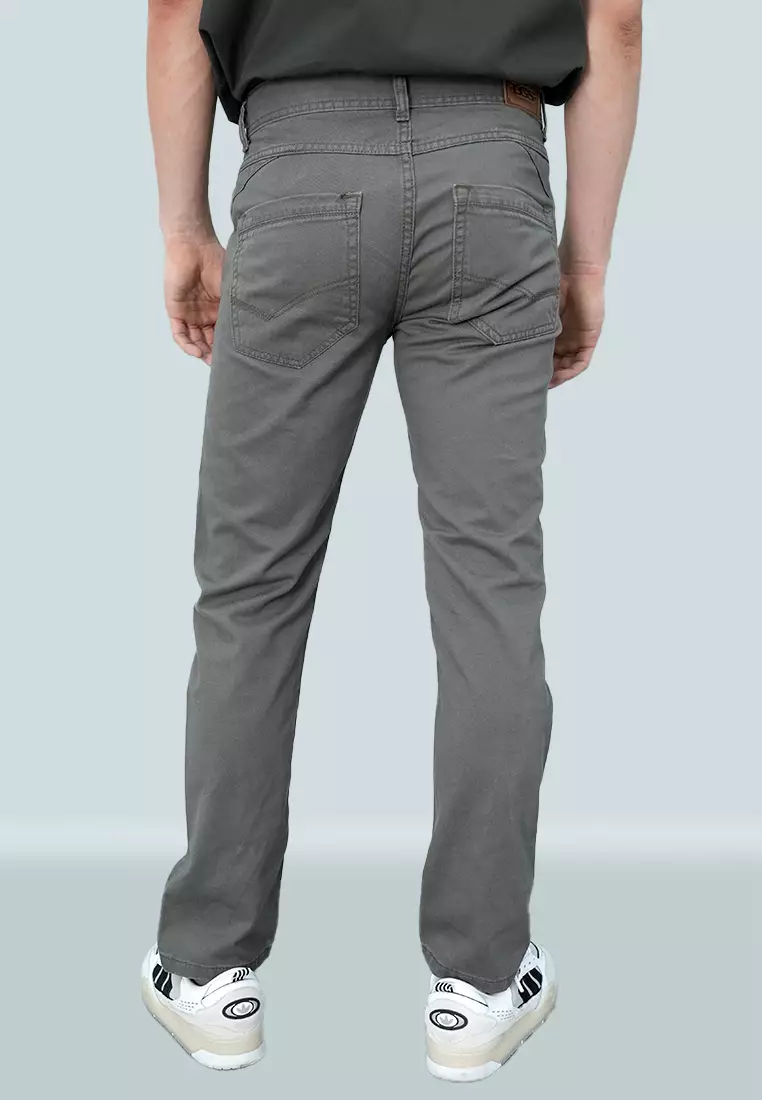 LGS - Celana Panjang Chinos - Double Pocket - Abu-Abu - Regular Fit - CCT.787.054.005.C