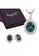 Krystal Couture gold KRYSTAL COUTURE Boxed Gina Emerald Pendant & Earrings Set Embellished with Swarovski® crystals-Rose Gold/Emerald FCB72ACB4A74D4GS_1