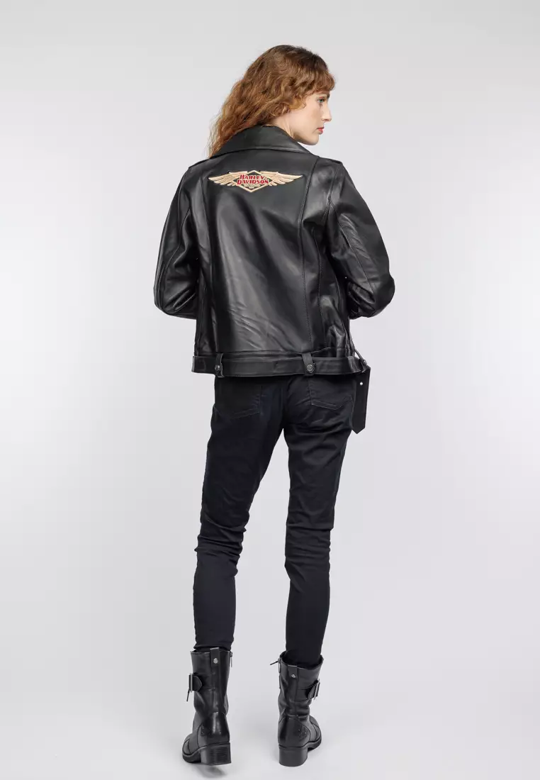 Harley-Davidson 120th Anniversary D-Pocket Biker Leather Jacket