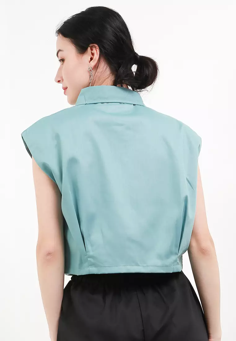 Clara Shoulder Crop Top