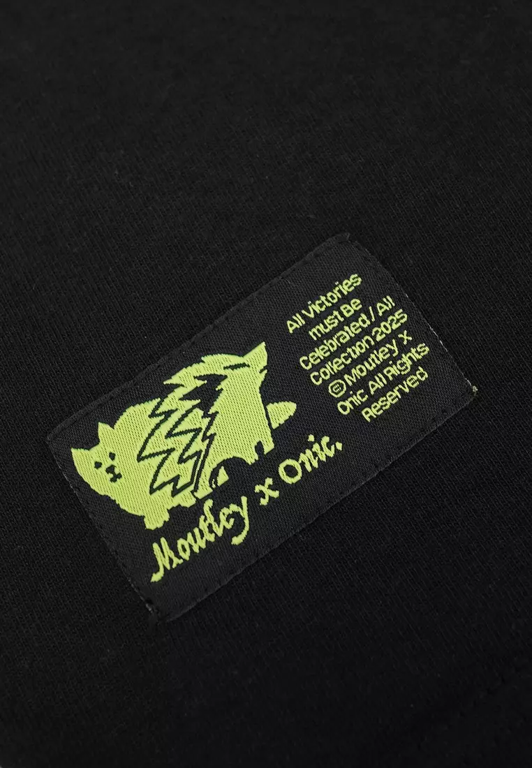 Moutley x Onic - Men's T-Shirt Short Sleeve Oversized Fit Cotton 16s Cheers OL-C060325