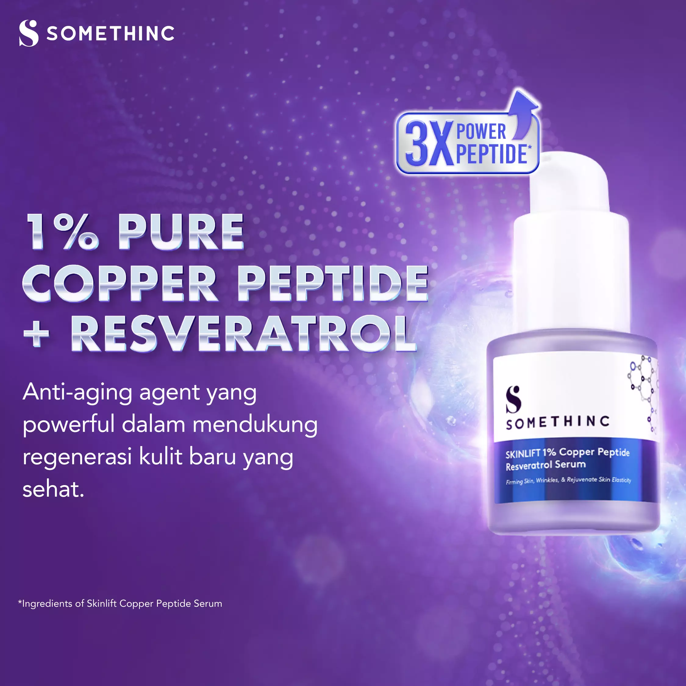 SOMETHINC SKINLIFT 1% Copper Peptide Resveratrol Serum