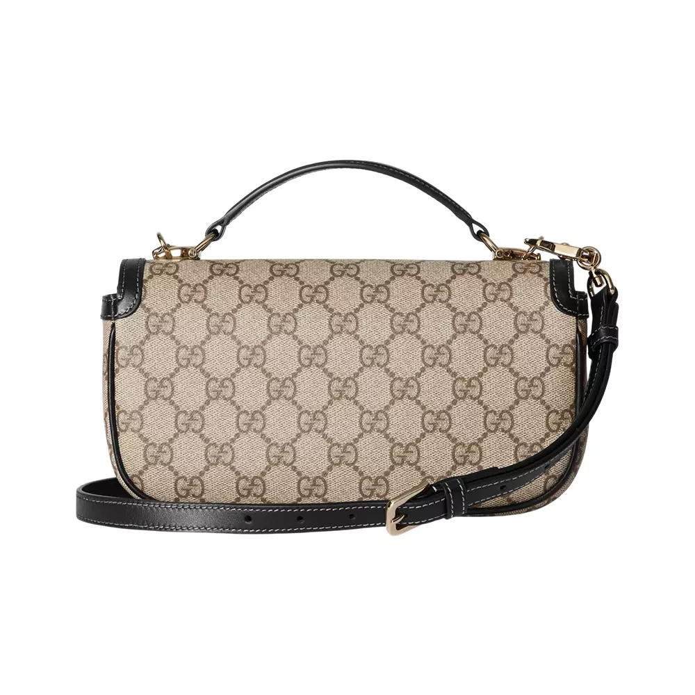 [4.4PRIL KEJUTAN HARGA] Horsebit 1955 Soft Small Top Handle Bag Beige Ebony Black