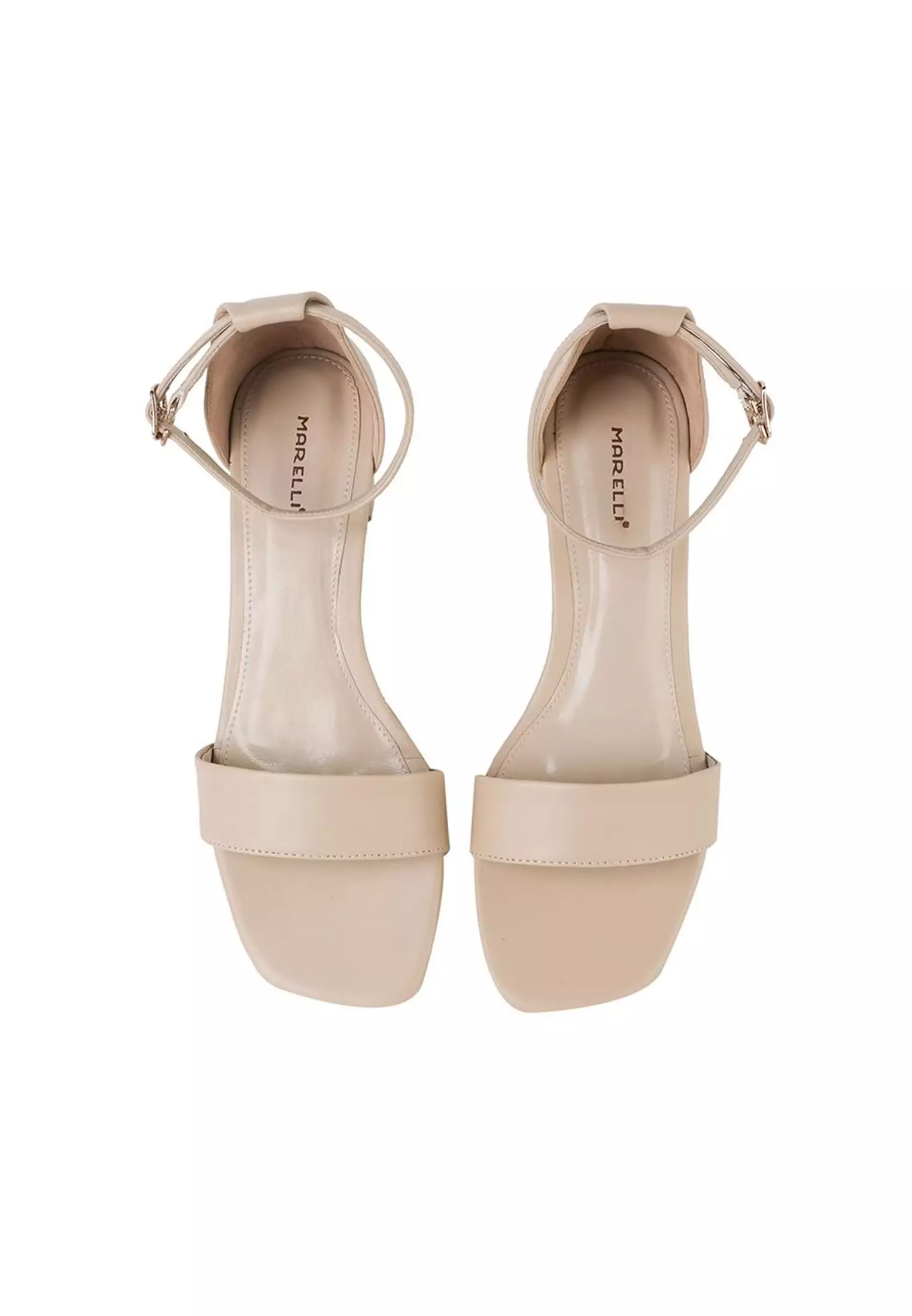 Beth Sandal Ankle Strap Low Heels Wanita