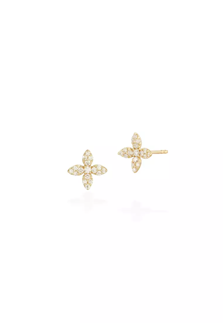 Dainty cheap flower earrings