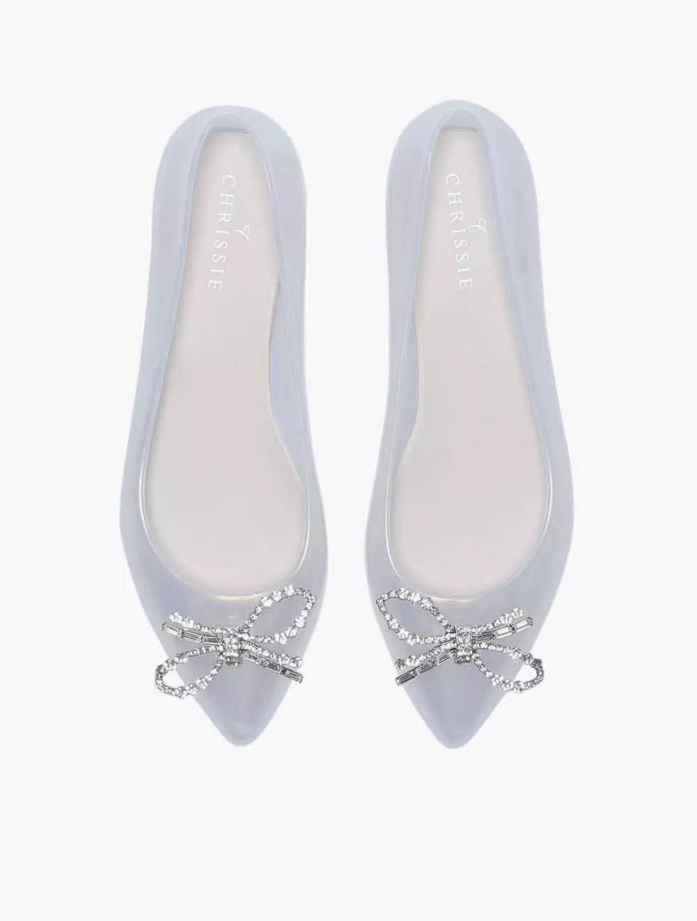 Payless Chrissie Womens Visca Flats - Clear_15 - Clear