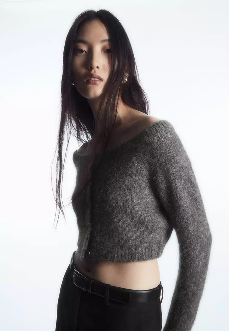 COS Off The Shoulder Cropped Cardigan 2024 Buy COS Online