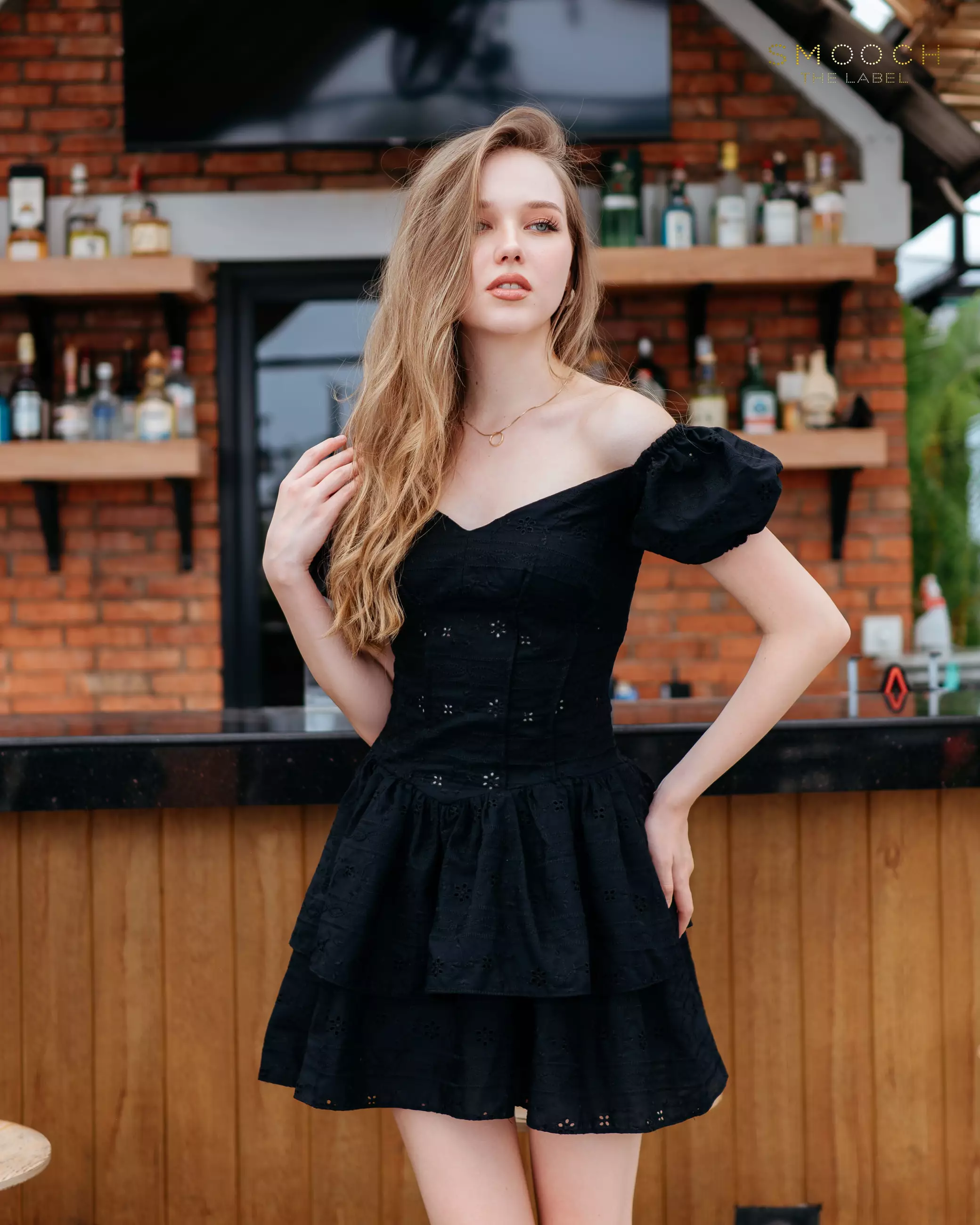 Claire Black Mini Dress
