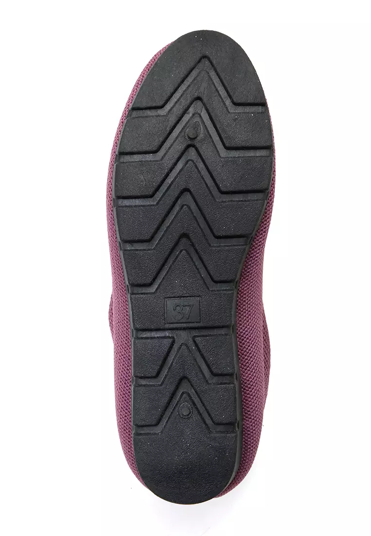 Sepatu Wanita Slip On Simple Design Casual Premium Quality - Purple