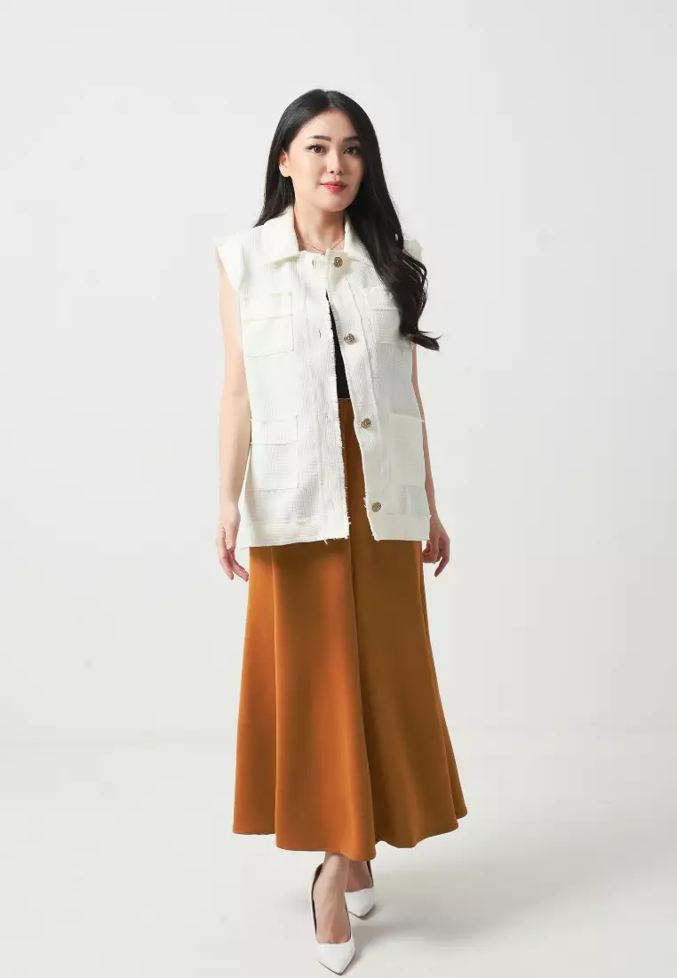 xtramiles Ladies vest noa vest broken white