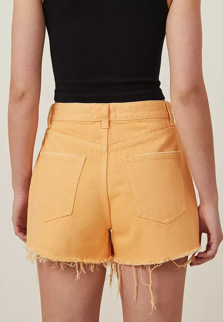 High Mom Denim Short