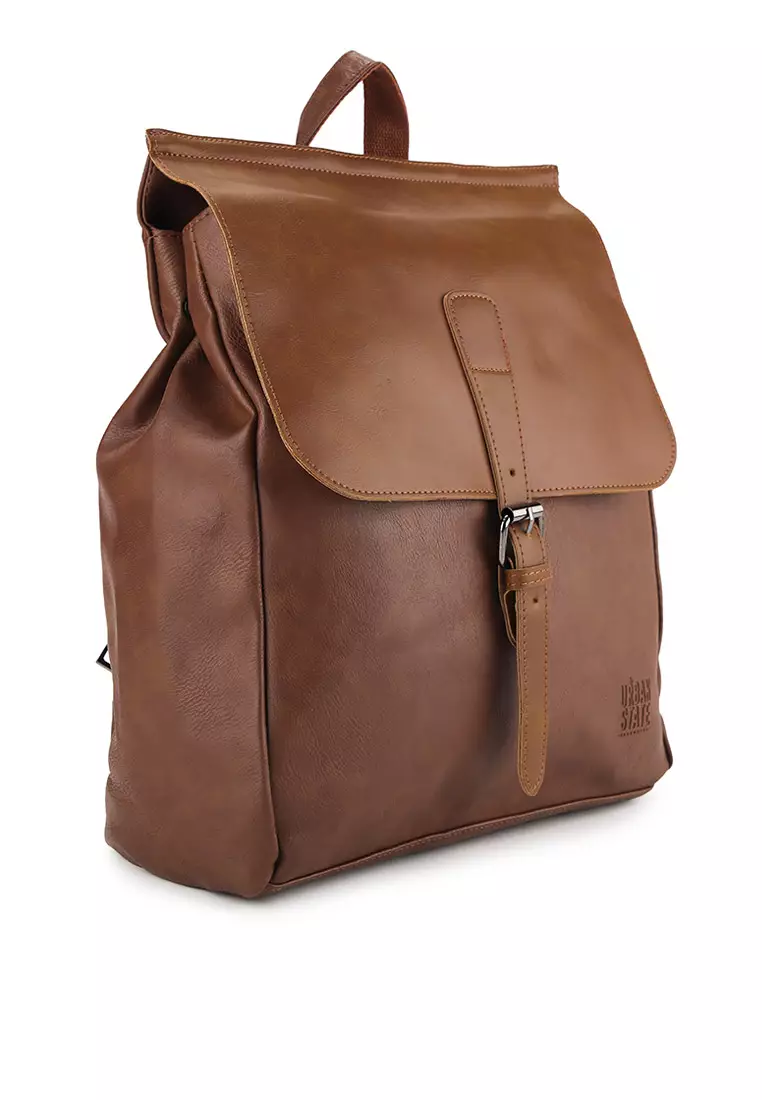 Distressed Leather Hunter Backpack