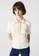 Lacoste white Women’s Flounced Sleeve Knit Polo 7704CAA2148FCFGS_4