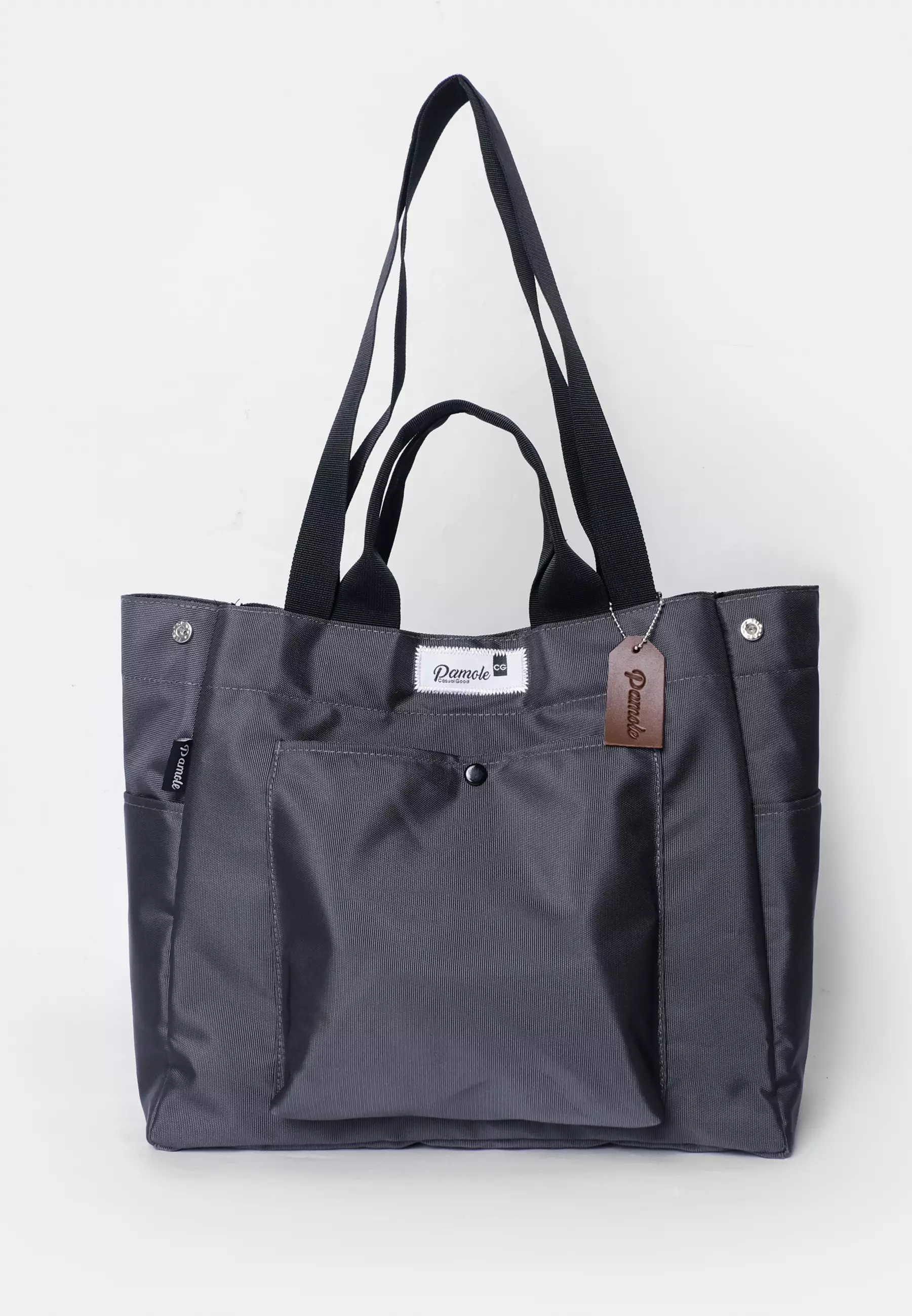 Pamole - Totebag Tote Bag Handbag Wanita Totebag Kasual - Eva Series - Abu