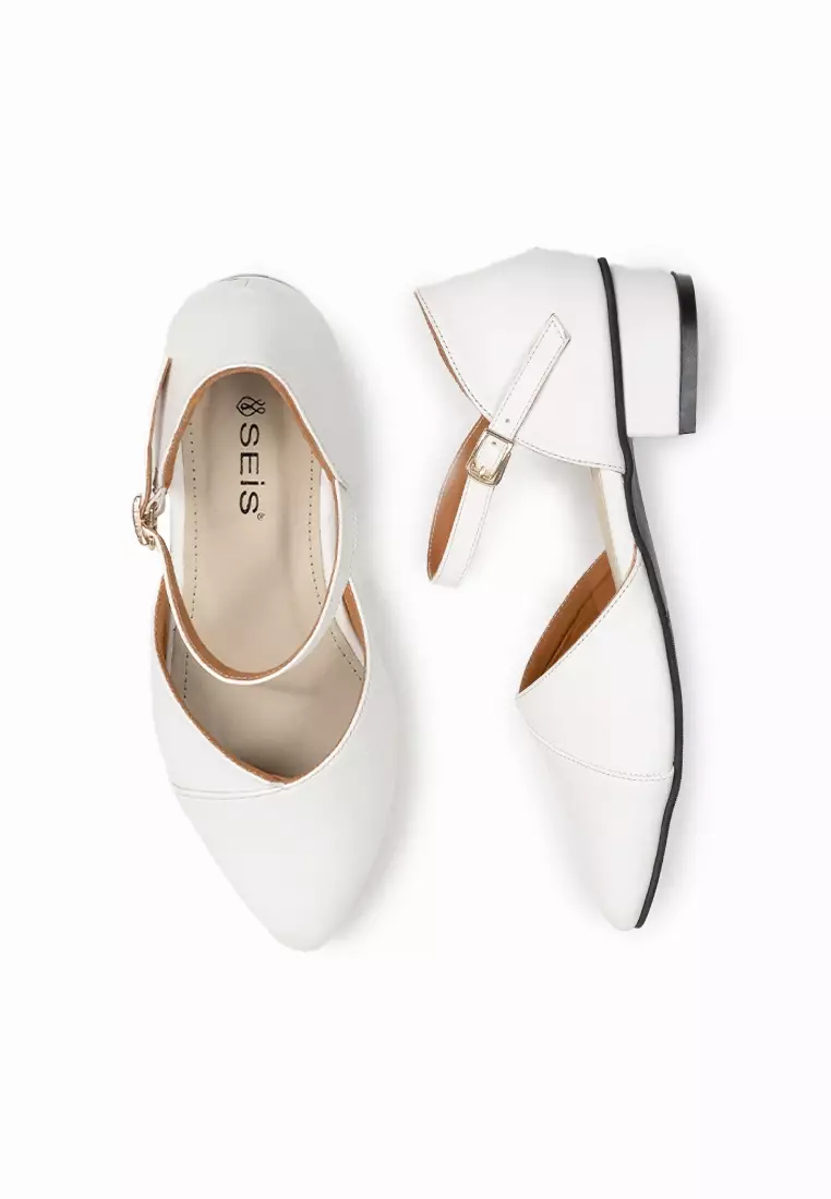SEIS Salsa Sepatu Heels Wanita Hak 3 cm - WHITE