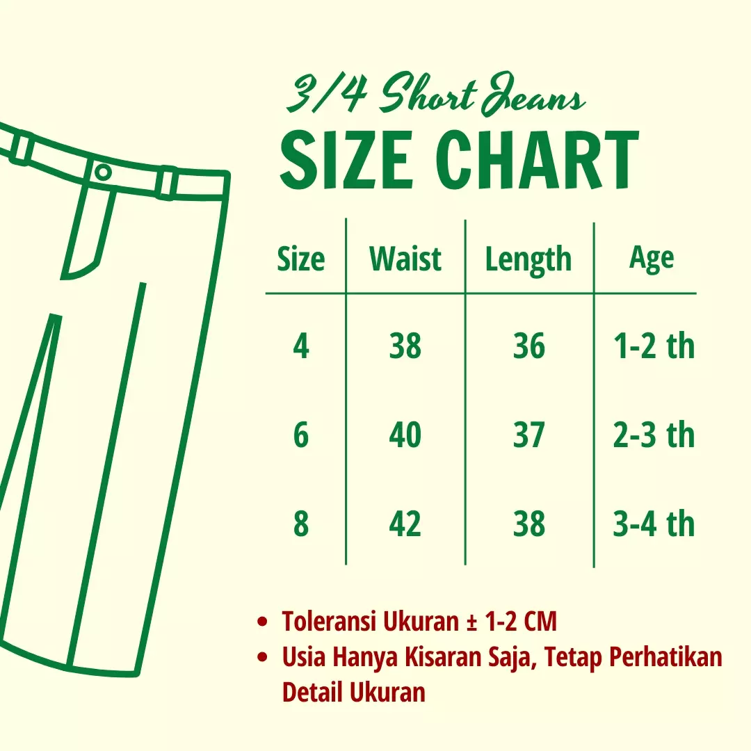 Wakakids Celana Jeans Pendek Anak Laki Laki Usia 1 Tahun Hingga 4 Tahun Motif Dino Basic Waka 038