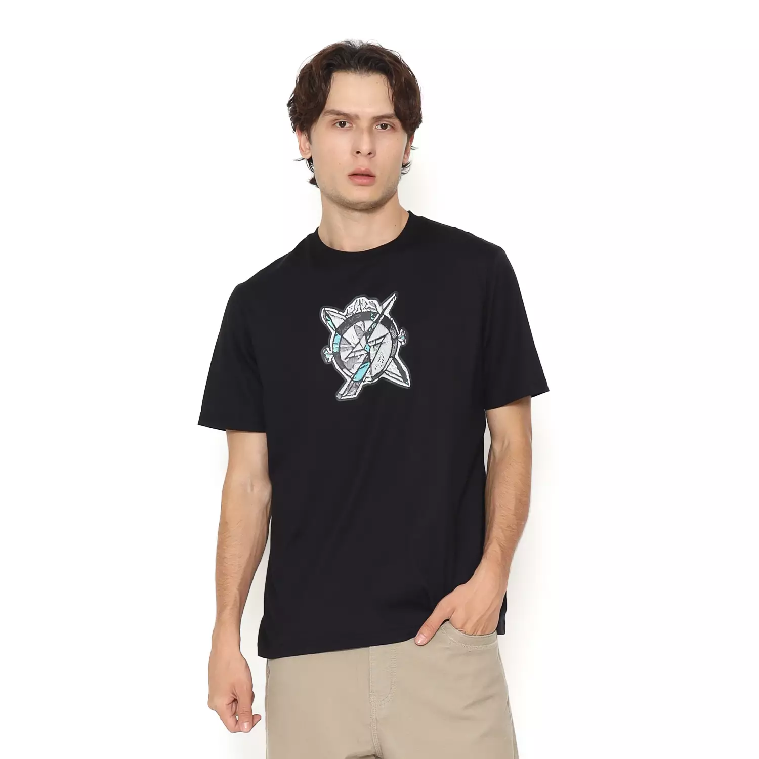 Planet Surf Clothing Kaos Lengan Pendek Pria Clock Planet Surf