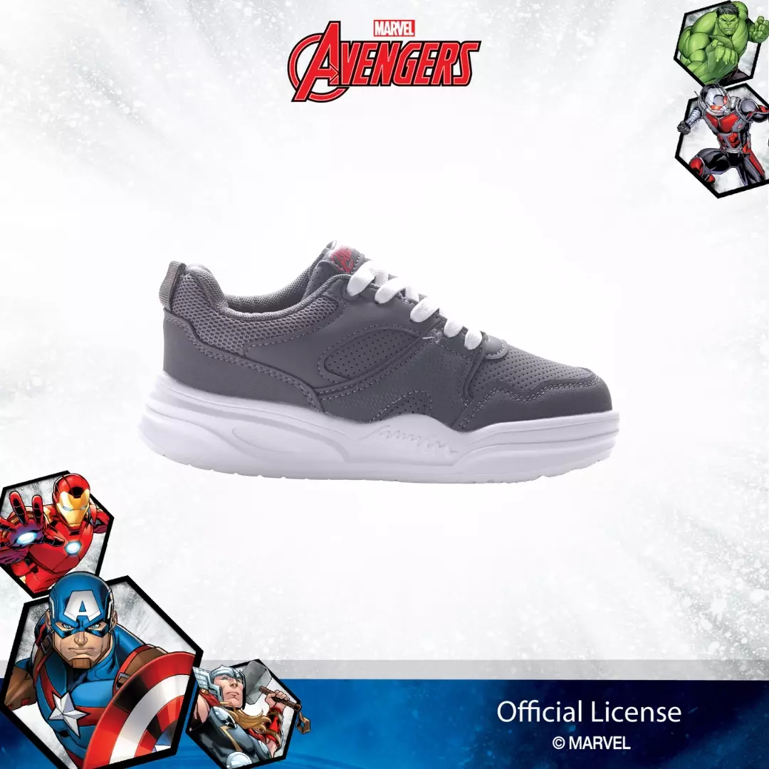 AVENGERS - SEPATU Sneakers ANAK LAKI TANGGUNG CH340407LT - ABU TUA