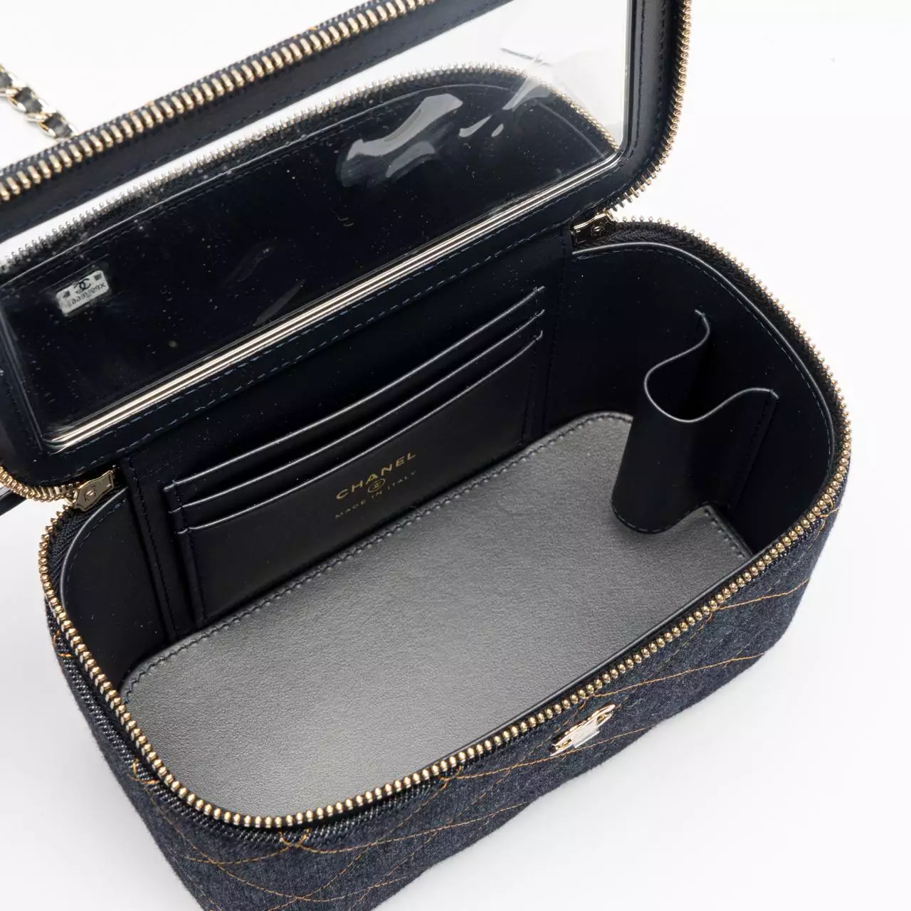Classic Long Vanity Case Denim Ghw