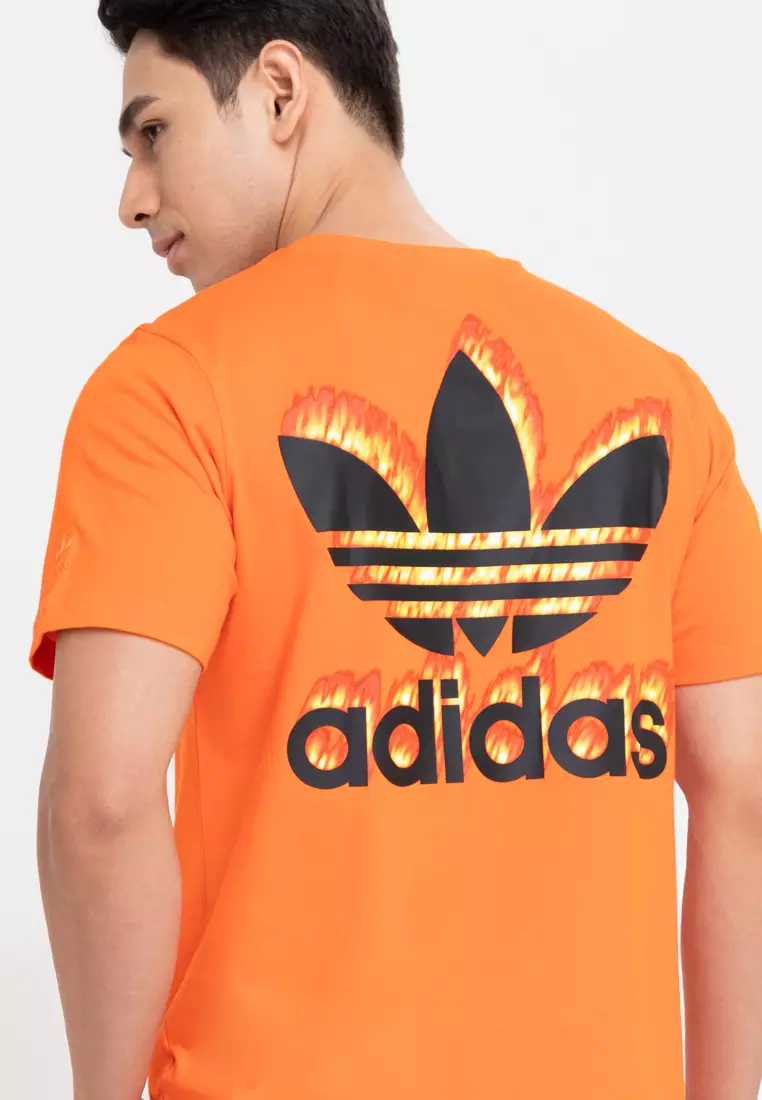 graphics fire trefoil t shirt