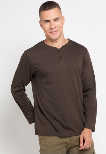Jual Tolliver Long Sleeve Henley T Shirt Original Zalora Indonesia