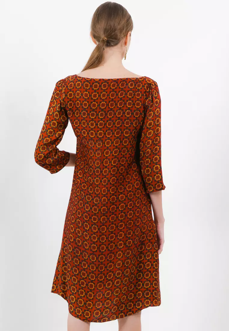Chanira Veronica Dress-Red Multi