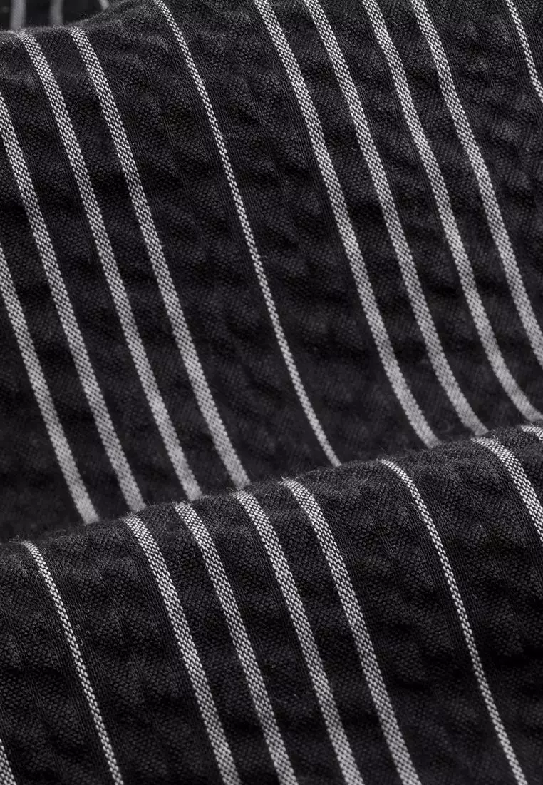 Striped Textured Waistcoat