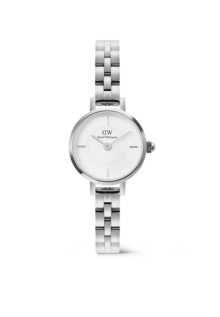 Petite Mini Arch 3-Link White Silver Women Watch stainless steel watch DW Official Authentic Original