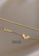 CELOVIS gold CELOVIS - Mina Heart Pendant with 'Love U'  Multi-layer Necklace in Gold 72527AC1BCDBF6GS_4