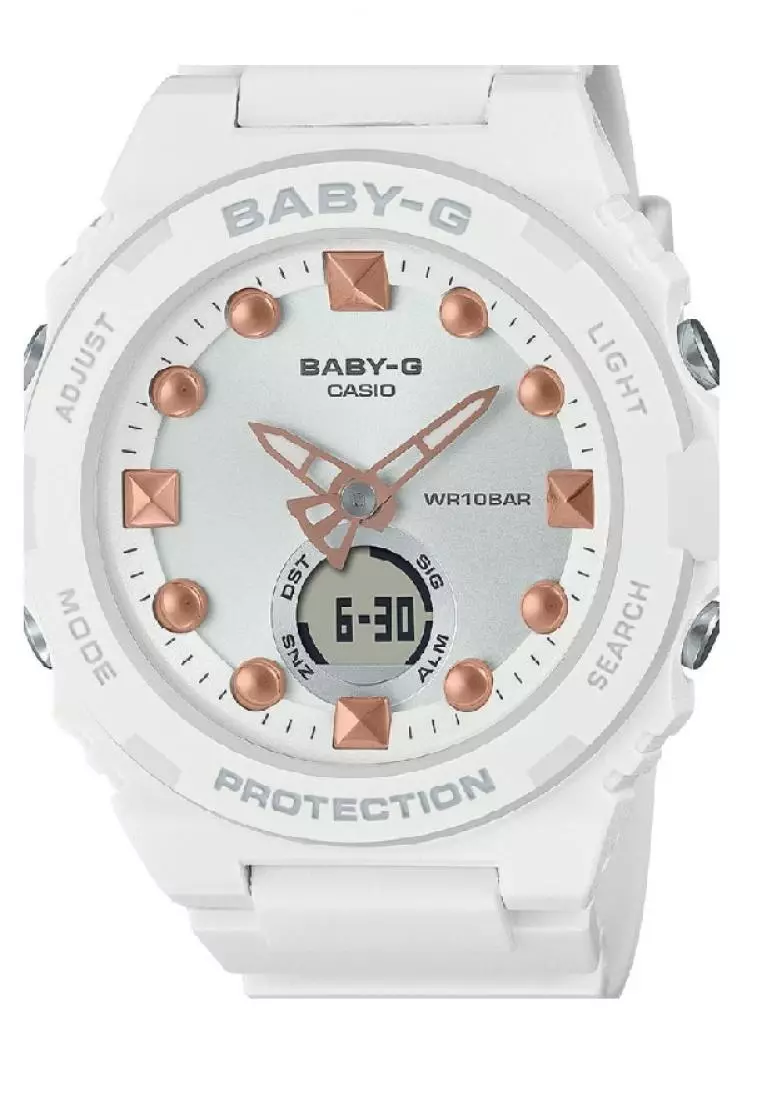 Casio Casio Baby G BGA 320 Series White Resin Strap Women Watch