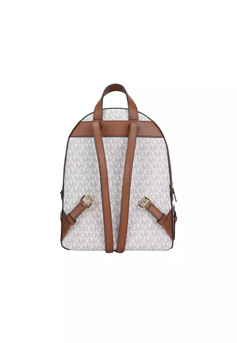 Jaycee Medium Signature Logo Backpack in Vainilla Acorn 35T2G8TB1B