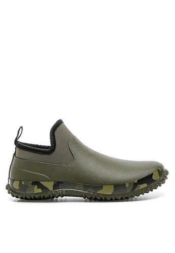 Twenty Eight Shoes green VANSA Unisex Edgy Camouflage Rain Shoes VSU-R412 B4461SH8758C61GS_1