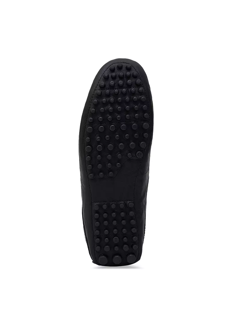 Sepatu Casual Pria Loafer Moccasin Gino Mariani Donny Black