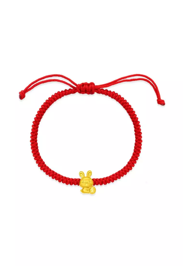 Red string bracelet sales with gold charm