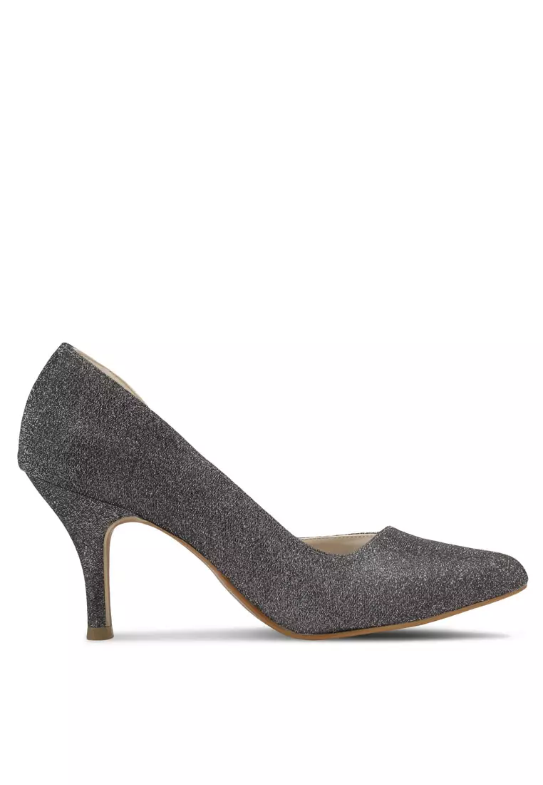 Discount on Christy Ng  shoes - SKU: Cynthia Pewter Glitter Heels