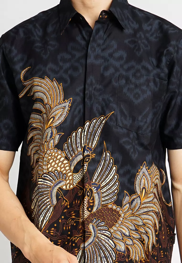 Hadinata Batik Kemeja Pendek Superfine Rajendra Rihana