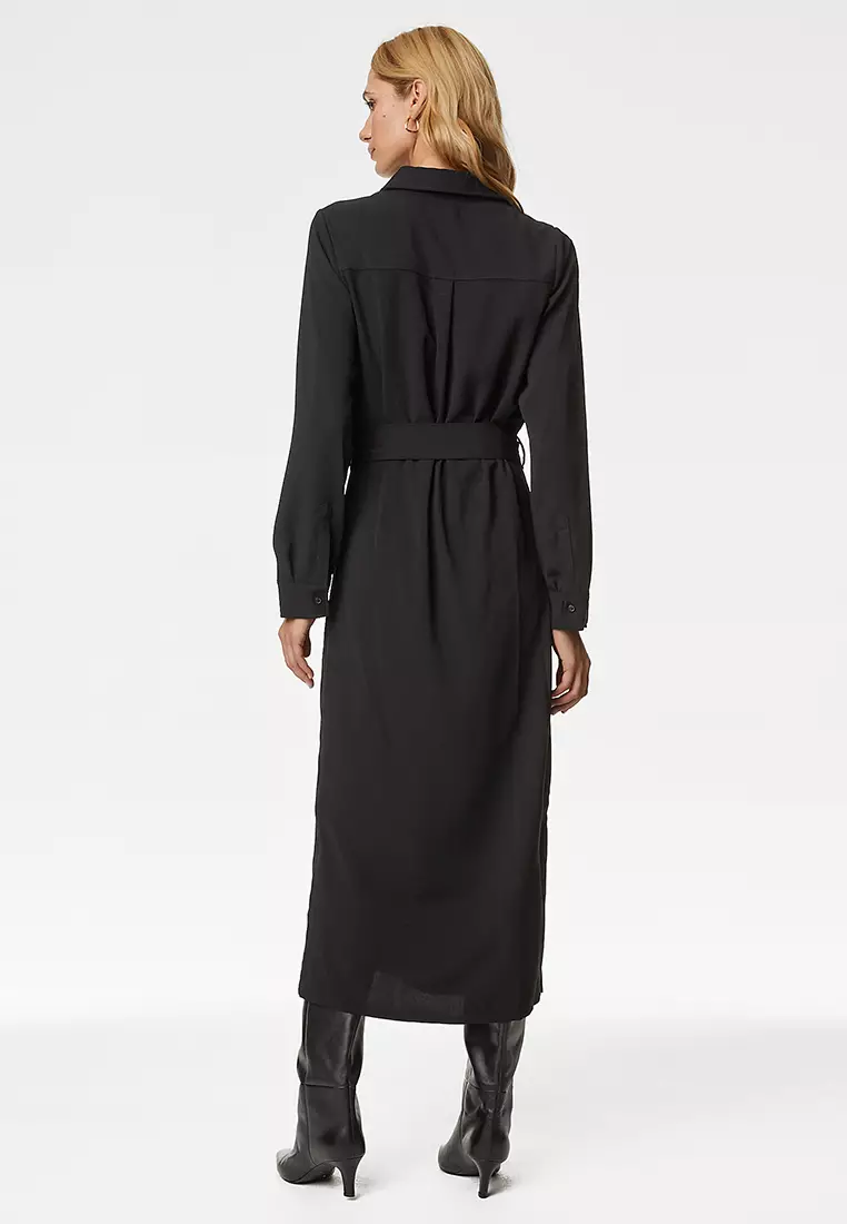 Midi Utility Shirt Dress