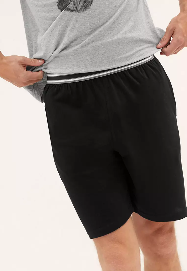 2 Pack Pure Cotton Pyjama Shorts