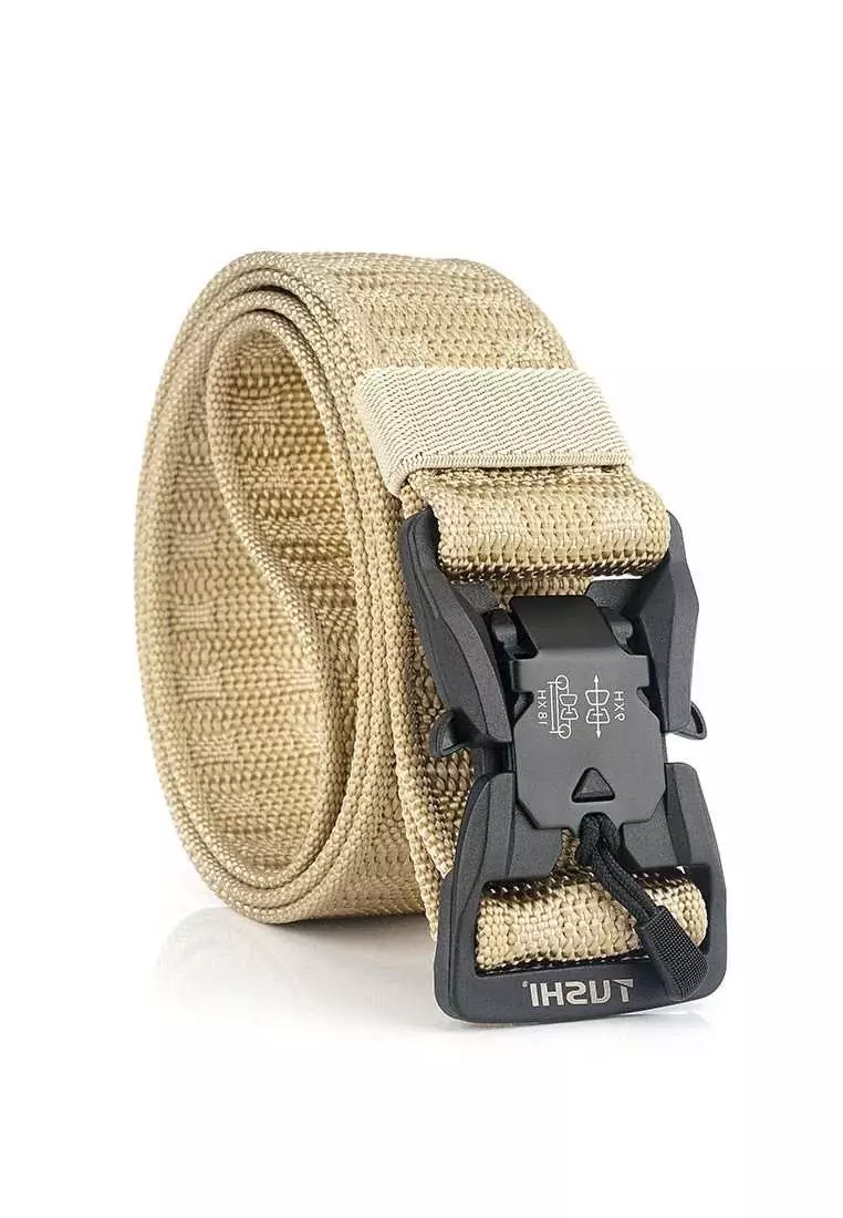 Jhoseph Tali Ikat Pinggang Canvas Army Military Tactical 125cm Material Canvas ORIGINAL - Khaqi